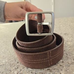 Eddie Bauer XL Brown Genuine Leather Belt
